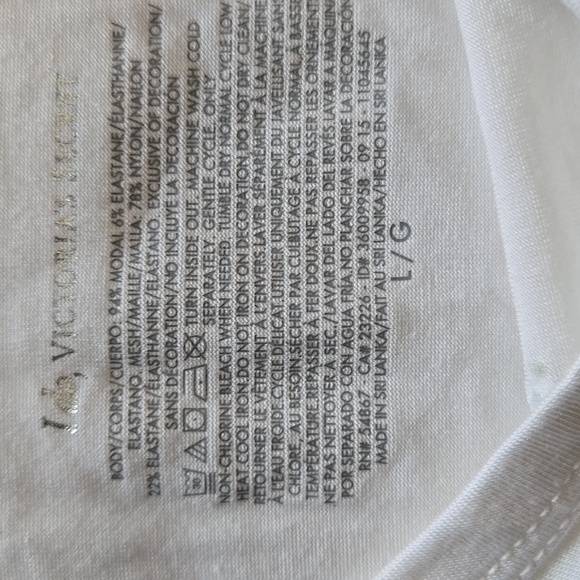 Victoria's Secret I Do Collection White Racerback Tunic NWT L/G - Picture 7 of 8